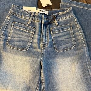 Mica wide leg cropped Jeans